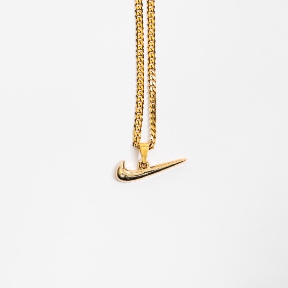 Nike Swoosh Gold Necklace - Picture 2 of 6